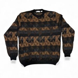 Vintage Bachrach Sweater Coogi Style Pre Owned Made In USA Size Large Men